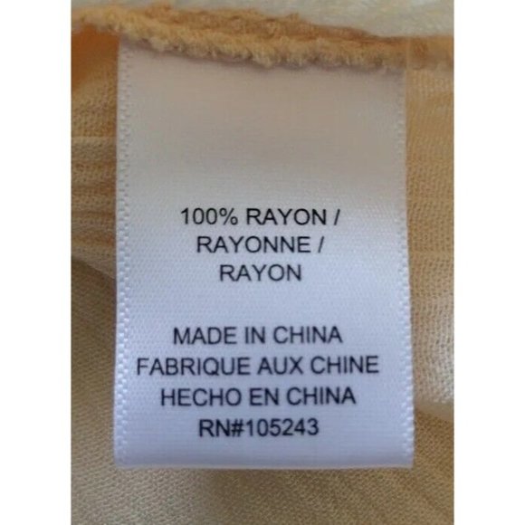 Bobeau Top Womens 1x Flutter Cuff Bohemian - Picture 6 of 8